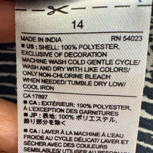 Banana Republic Print 3/4 Sleeve Smocked Maxi Shirt Dress Size 14 - Picture 6 of 6